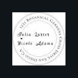 Modern Romantic Elegant Floral Wreath Wedding Rubber Stamp<br><div class="desc">Beautiful Invitation to celebrate Special occasions and festivals comes with digital and E-invitation as per your request. We would love to replicate our designs to make multiple products like rsvp cards, labels envelopes, and more. Customisation is available for ready-to-print on request at info@shamaurcreatif@gmail.com Look Forward to hearing from you :)...</div>