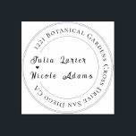 Modern Romantic Elegant Floral Wreath Wedding Rubber Stamp<br><div class="desc">Beautiful Invitation to celebrate Special occasions and festivals comes with digital and E-invitation as per your request. We would love to replicate our designs to make multiple products like rsvp cards, labels envelopes, and more. Customisation is available for ready-to-print on request at info@shamaurcreatif@gmail.com Look Forward to hearing from you :)...</div>