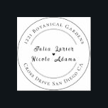 Modern Romantic Elegant Floral Wreath Wedding Rubber Stamp<br><div class="desc">Beautiful Invitation to celebrate Special occasions and festivals comes with digital and E-invitation as per your request. We would love to replicate our designs to make multiple products like rsvp cards, labels envelopes, and more. Customisation is available for ready-to-print on request at info@shamaurcreatif@gmail.com Look Forward to hearing from you :)...</div>