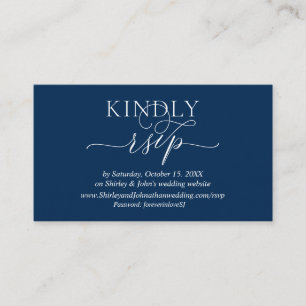 Modern Romantic, Online RSVP website Enclosure Card