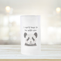 Modern Romantic Quote With Black And White Panda