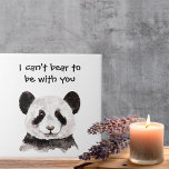 Modern Romantic Quote With Black And White Panda Tile<br><div class="desc">Looking for a special gift that speaks volumes without saying a word? Our collection offers a range of products, from charming home decor to stylish accessories, perfect for surprising your loved ones or treating yourself. These items not only add a touch of romance to your surroundings but also serve as...</div>