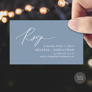 Modern Romantic RSVP Wedding Dinner Invitation