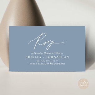 Modern Romantic RSVP Wedding Dinner Invitation