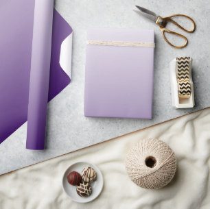 modern romantic summer lilac ombre purple wrapping paper