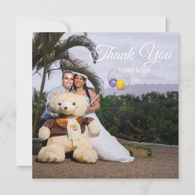 Modern Romantic Thank You Wedding (Front)