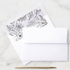 Modern Romantic Wildflower Envelope Liner