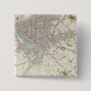 Modern Rome 15 Cm Square Badge