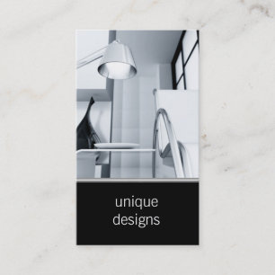 modern room interior decorator business card