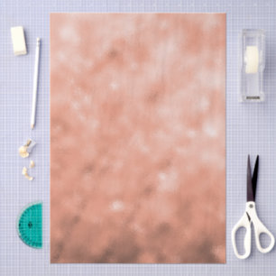 Modern Rose Gold Abstract Metallic Texture Tissue Paper