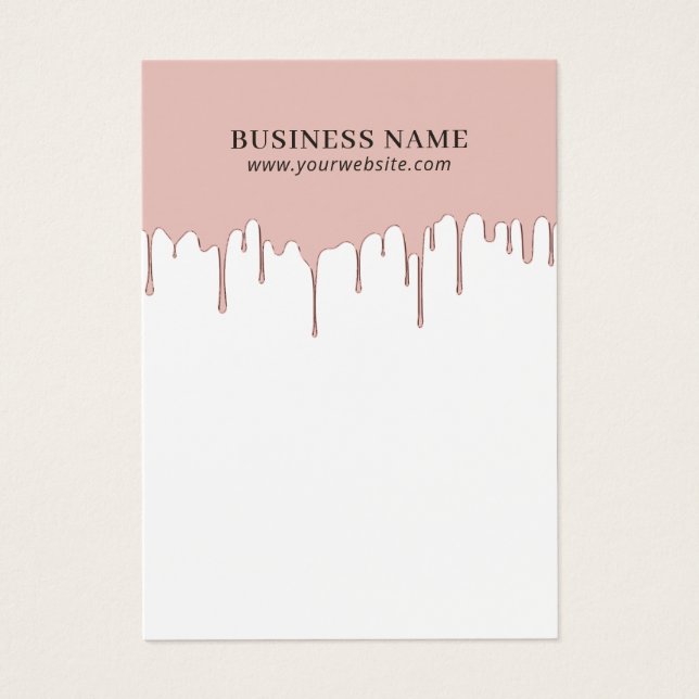 Modern Rose Gold Dripping Earring Jewellery Displa (Front)