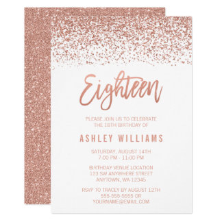 18 birthday invitation