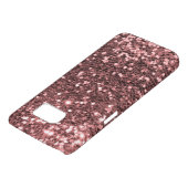 Modern Rose Gold Faux Glitter Print Case-Mate Samsung Galaxy Case (Bottom)