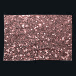 Modern Rose Gold Faux Glitter Print Tea Towel<br><div class="desc">A beautiful rose gold glitter print. Rose Gold is one of the hottest shades in fashion right now, even earning an article by the New York Times. "In appearance, rose gold is warm and flush—what yellow gold would look like if it suddenly suffered an embarrassment. " - The New York...</div>