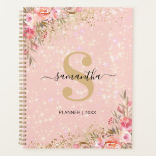 Modern Rose Gold Floral 2026 Planner
