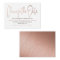 Modern Rose Gold Foil Script Change The Date