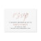 Modern Rose Gold Foil Script RSVP