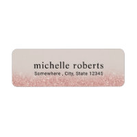 Modern Rose Gold Glitter Professional