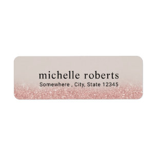 Modern Rose Gold Glitter Professional