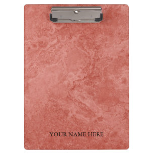 Modern Rose Gold Marble Designer Personalised Clipboard