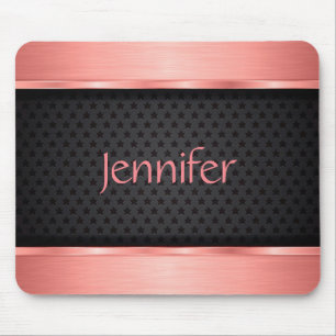 Modern Rose Gold Metalic Mouse Mat