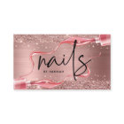 Modern Rose Gold Nail Technician 