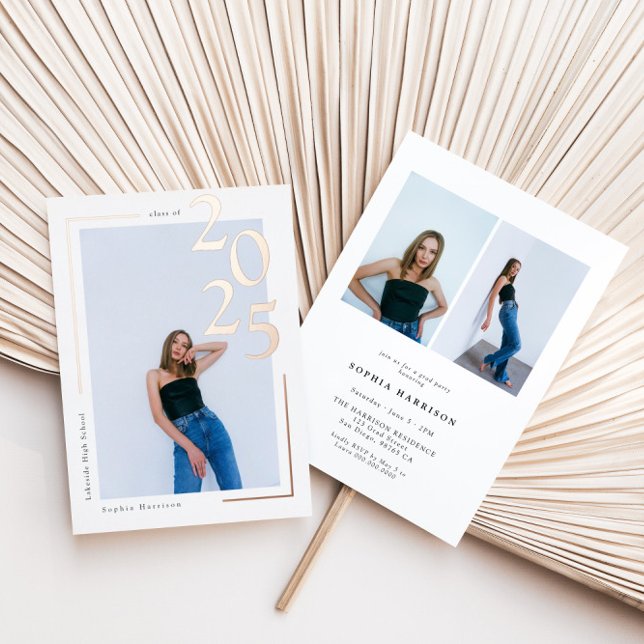 Modern Rose Gold Photo Graduation (Creator Uploaded)