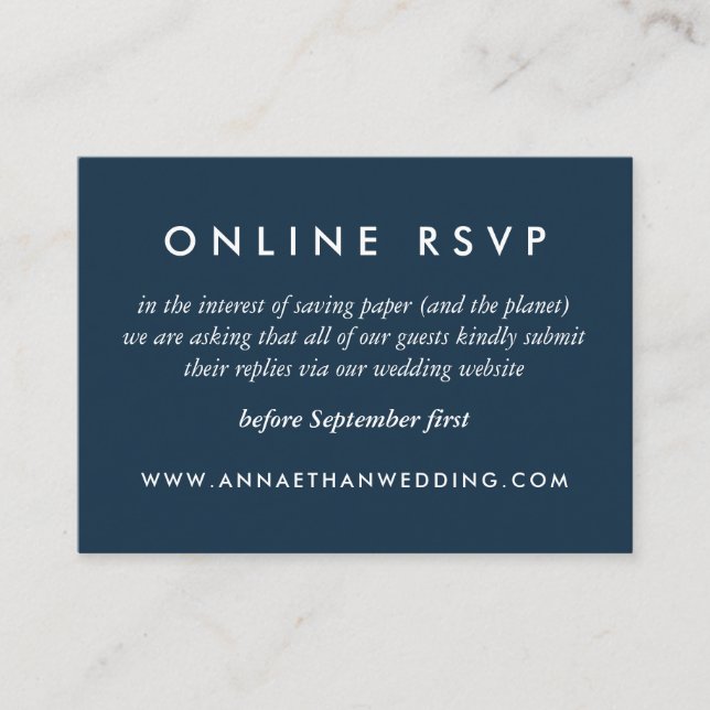 Modern Rose Gold Rings Wedding Online RSVP Card (Front)