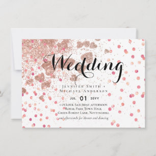 Modern Rose Gold Trendy Budget Wedding