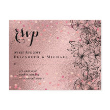 Modern Rose Gold Trendy Budget Wedding