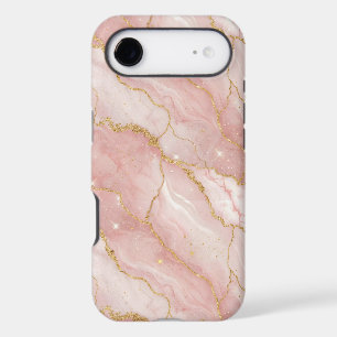 Modern Rose Quartz Marble Gold