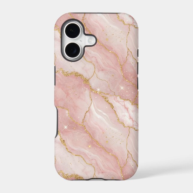 Modern Rose Quartz Marble Gold (Back)