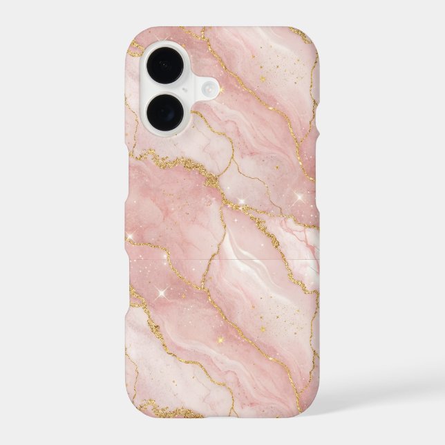 Modern Rose Quartz Marble Gold (Back)