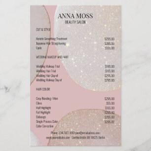 Modern Rosegold Glitter Flyer