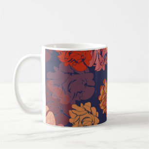 Modern roses coffee mug