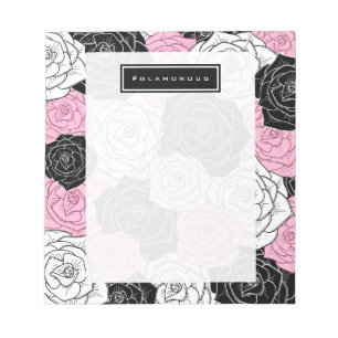 Modern roses notepad