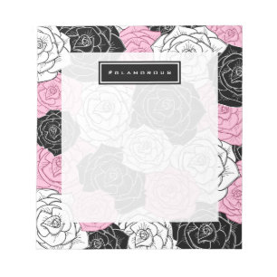 Modern roses notepad