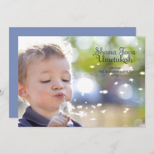Modern Rosh Hashanah Photo Card