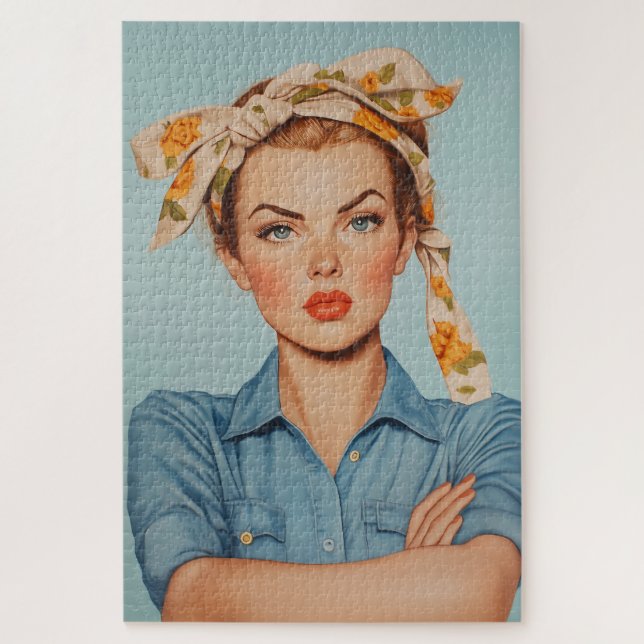 Modern Rosie Portrait Jigsaw Puzzle (Vertical)