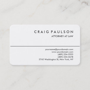 Modern Rounded Corner Attorney Business Card