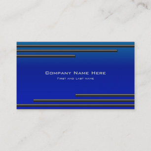 Modern Royal Blue Business Card