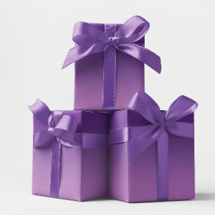 Modern Royal Purple and Lavender Ombre Wrapping Paper