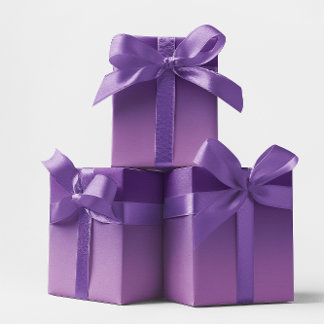 Modern Royal Purple and Lavender Ombre Wrapping Paper