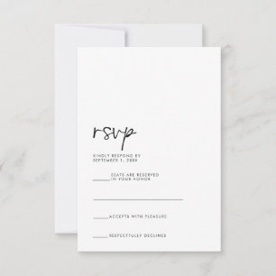 Modern RSVP Card