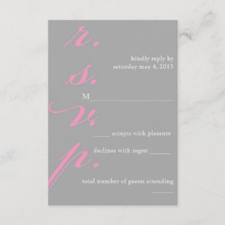 Modern RSVP Card