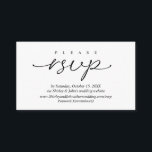 Modern RSVP Wedding Invitation, via Website Enclosure Card<br><div class="desc">Introducing our Modern Elegance Wedding RSVP Card – the perfect blend of sophistication and simplicity in black white. Designed for the contemporary couple, this RSVP card features clean, couple wedding website, minimalist script, and a subtle touch of luxury to confirm their guests' attendance. The sleek design complements the modern theme,...</div>