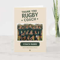 Modern Rugby Team Photo Coach
