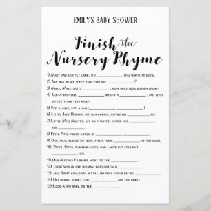 Modern Rustic Baby Shower Game PRINTED