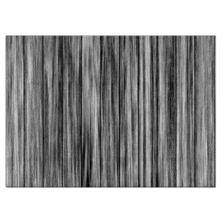 Modern rustic black grey wood grain pattern cutting board