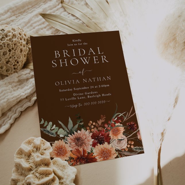 Modern Rustic Bohemian Bridal Shower Invitation (Creator Uploaded)